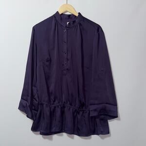 Michael Michael Kors Purple ruffle Blouse womens size 1X